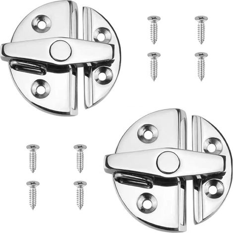 Poignée de porte de bateau/armoire/écoutille en acier inoxydable marin 316, verrou à rotation, style marin (1/4)