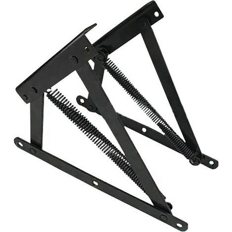 paire de charnières pour coffre de lit. mécanisme de levage à ressort pour canapé-lit et fauteuils inclinables à charnières avec coffre de lit (charnière à ressort) (1/5)