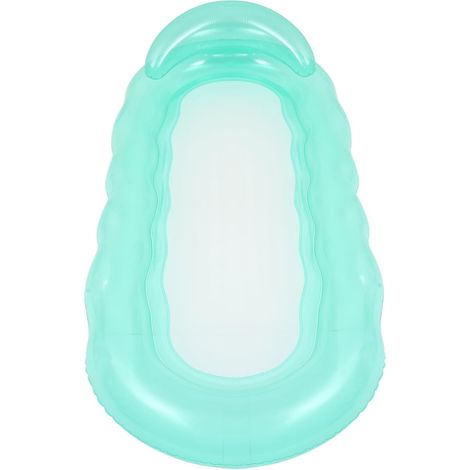 Chaise Longue Flottante de Piscine Gonflable en PVC Vert (1/5)