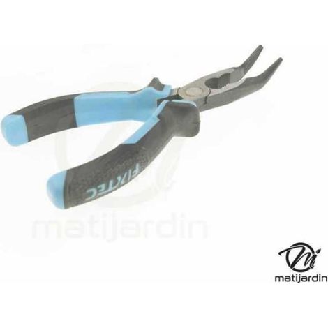 Pince à bec coudé long - 160 mm - Fixtec (1/3)