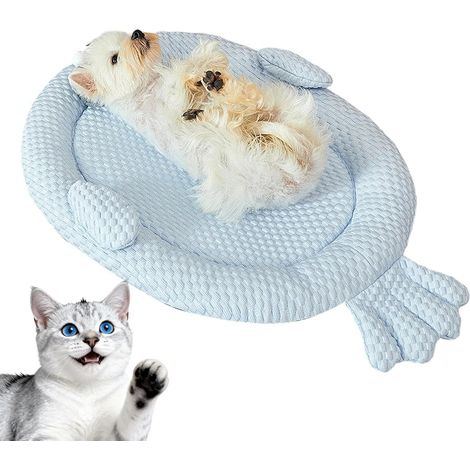 Lit Rafraîchissant pour Chien Coussin de Chenil Rafraîchissant, Antidérapant et Lavable Lit Animal Domestique pour Intérieur et Extérieur, Terrasse, Chenil, Cage, Été (1/5)