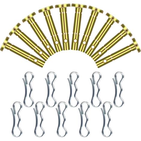 10 Pcs Shear Pins and 10 Pcs Cotter Pins Replacement for Cub Cadet 738-04124A 714-04040 Snowblower MTD Craftsman Cub Cadet