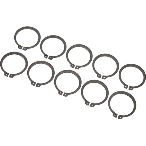 50 circlips de 1,6 mm d'épaisseur, construction robuste en fer, pour arbre d'embrayage de compresseur de climatisation SS96 (1/5)