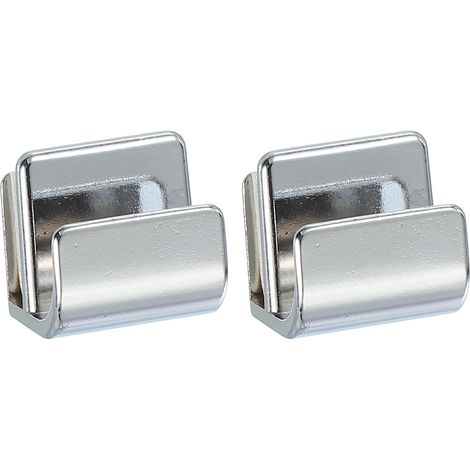 Poignée De Tirage Pour Porte En Verre 15/16" En Acier Inoxydable 2Pcs Attaches De Porte Sans Perçage Poignées Boutons Avec Vis Armoire Tiroir Vitrine De Présentation 3-5mm Argent (1/5)