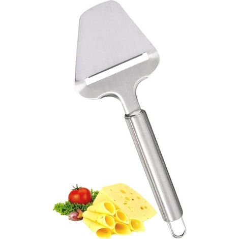 Racloir à fromage 21.7 cm, acier Inoxydable poli, Käseschneider, Tranchant avec la Denture, résistant au lave-vaisselle