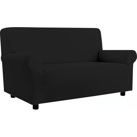 Copridivano Elasticizzato Antimacchia Modello Zeno Colore Nero, misura2 PosticoloreNero