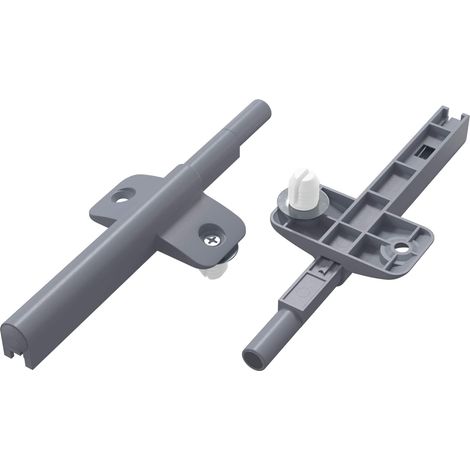 Amortiguador de cierre suave 2 pcs Gris 125 x 47 x 15 mm PP vidaXL