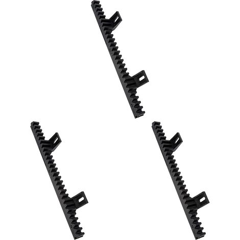 Crémaillère 34 cm nylon/aciers – Visserie fournie, compatible portail coulissant, lot de 3 unités