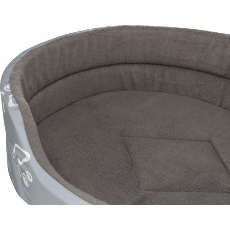 Hundekorb - TRIXIE - Jimmy Look - Oval - 85×75 cm - Hellgrau/dunkelgrau