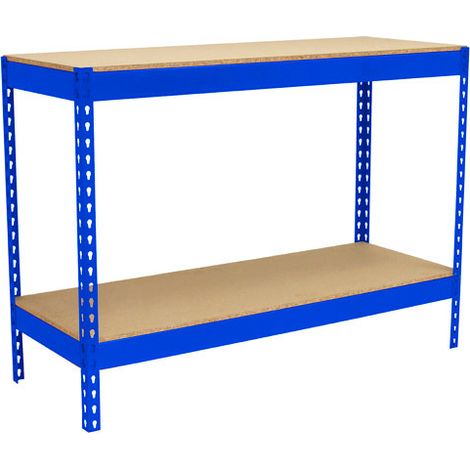 Simonrack Simonwork Basic 2 étagère bleu et bois durable