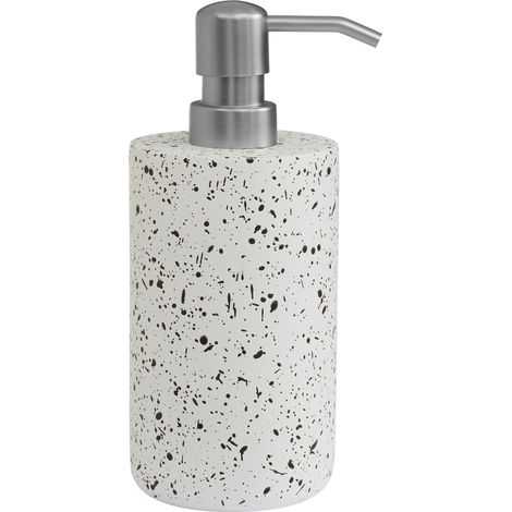 Premier Housewares Soap Dispenser Grey And Black Soap Dispenser Pump Luxe Pump Bottle Dispenser Contemporary Bathroom Soap Dispenser Bottle 18 x 7 x 7 (1/4)