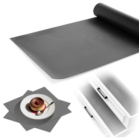 Tapis Fond de Tiroir, Protection Tiroir Cuisine 45x300 cm, Tapis Tiroir Cuisine à Découper (1/5)