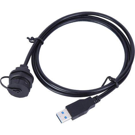Connecteur USB3.0 étanche femelle mâle prise câble compteur panneau fixation adaptateurs (1/5)