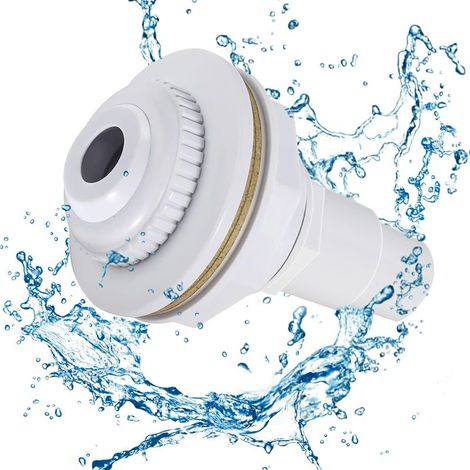 Buse Refoulement Piscine, Buse Refoulement Buse d'entrée pour Piscine, Buse d'entrée pour Piscine avec Embout de Tuyau 38/32 mm pour Drainage Piscine (1/5)