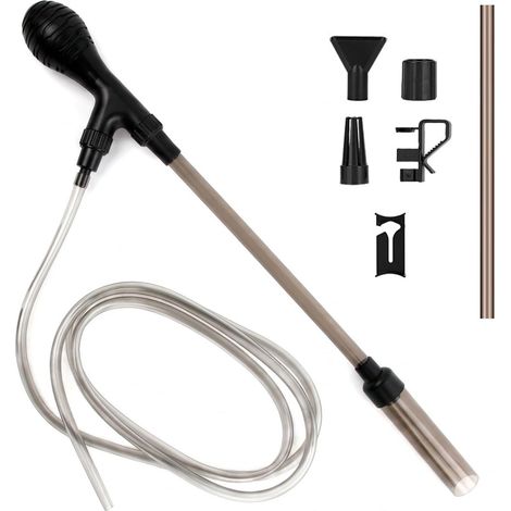 Aspirateur de Gravier pour Aquarium, Kit de Nettoyage d'Aquarium, Changeur d'eau Manuel, Nettoyeur d'Aquariums pour Aspirer Les déjections et Laver Le Sable (1/5)