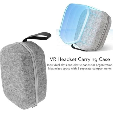 Étui de Transport pour Casque VR, Solution de Stockage Compacte, Conception de Protection Haut de Gamme, Système D'organisation Intelligent, portabilité Adaptée aux Voyages, (1/3)