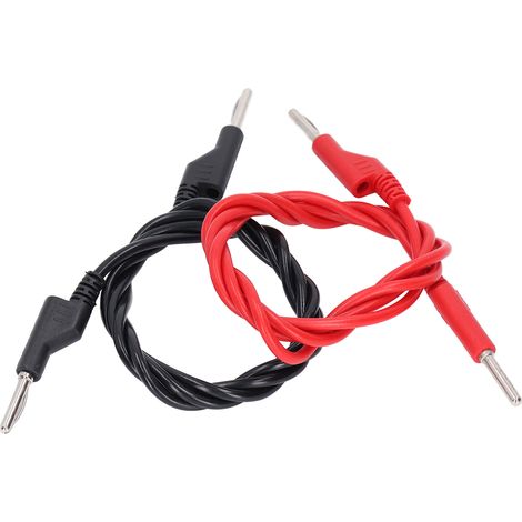 4mm fiche banane mâle-mâle empilable, câble de test haute tension, connecteurs empilables pour mesures électriques (1/5)