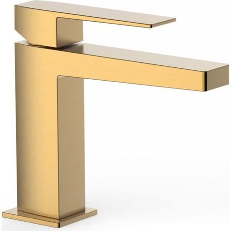 TRES 20210301OM SLIM COLORS Grifo Monomando Lavabo Oro Mate - ref: 20210301OM (1/2)