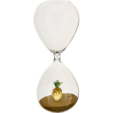 Popi-Sanduhr mit Herzdetail H20cm - Beige (1/5)