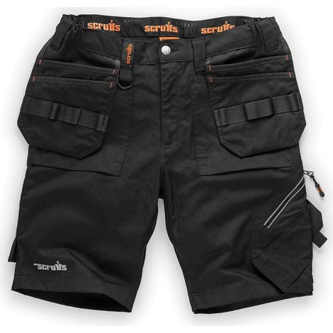 Scruffs - Short De Travail Noir Pour Femmes Avec Poches-étuis Trade Flex - Taille 40 (1/5)