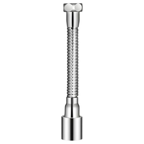 QORVA-Rallonge de robinet de cuisine réglable M20 de 14 cm avec 2 modes de jet, aérateur flexible à 360°, rallonge en acier inoxydable pour économiser l'eau, compatible avec tous les modèles. (1/5)