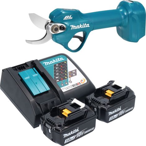 Makita DUP 181 RF Akku Astschere 18 V 30 mm Brushless + 2x Akku 3,0 Ah + Ladegerät