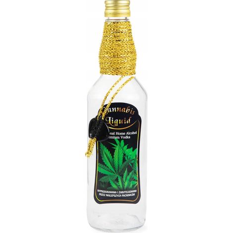 Botella decorada de cannabis de 500 ml de Monopoly (1/2)