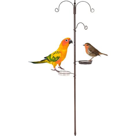 Traditional Bird Feeding Station Kit With Metal Mesh Feeder