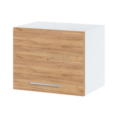 Meuble haut SLIM de cuisine Bellissi Chene 1 porte relevable L 45 cm -  Porte avec poignée apparente  Décor chêne brut