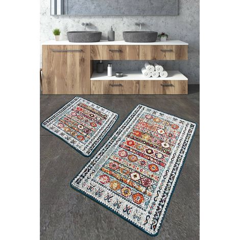 Dyersburg - Tappeto da Bagno, 60x100 cm Multicolore, Forma Rettangolare (1/3)