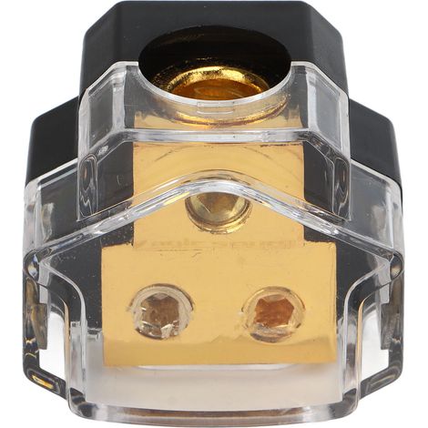 Bloc de distribution d'alimentation audio 2 voies à haute conductivité, connecteur de borne de batterie stéréo (1/5)