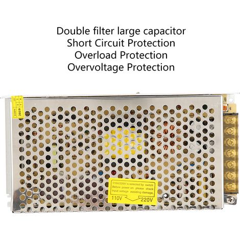 Alimentation à découpage 120W 110V-220V AC vers 24V DC 5A, Convertisseur de tension pour LED (1/5)