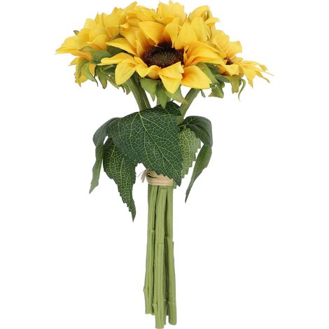 6 Fleurs Artificielles Décoratives Tournesols Réalistes pour Salon Mariage Décoration Intérieure (1/5)