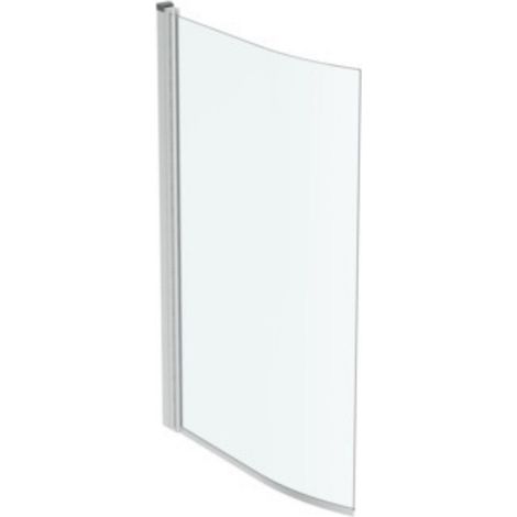 Mampara de bañera curvada asimétrica Ideal Standard Connect Air perfil cromado