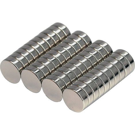 52 Neodym-Magnete, 8 mm Durchmesser x 3 mm Dicke, mit einer Haftkraft von 1,8 kg (1/3)