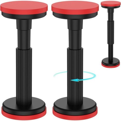 2 pièces de colonnes de support télescopiques intégrées pour meubles de cuisine, canapés et éviers – Système de levage réglable de 18 à 45 cm, charge maximale 200 kg (1/5)