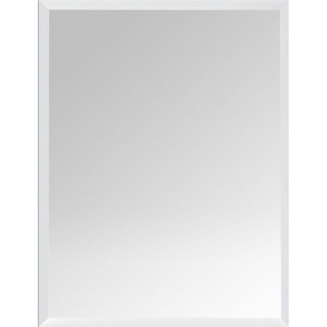 Frameless Bevelled Wall Mirror, 40 x 50 cm, Glass (1/5)