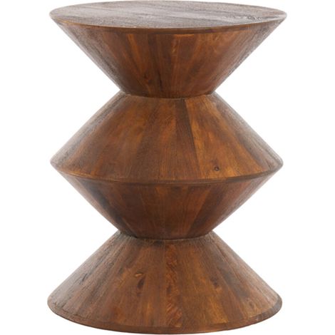 Light & Living Beistelltisch Larus Mangoholz braun - Ø40x50 cm