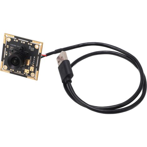 Module caméra 2MP, noir, détection automatique, sans distorsion, reconnaissance de la lumière, adapté aux applications PC et industrielles. (1/5)