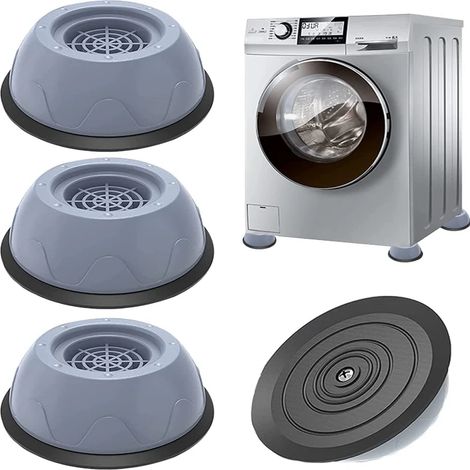 Supports de meubles polyvalents, pieds anti-vibrations et antidérapants pour lave-linge et sèche-linge, installation facile et protection contre l'humidité. (1/5)