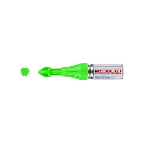 Pennarello spray fluorescente a gesso verde per fori praticati (1/5)