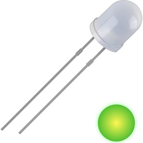 Quadrios 2111O170 LED bedrahtet Gelb-Grün Rund 5 mm 700 mcd 30 ° 20 mA 2 V (1/2)