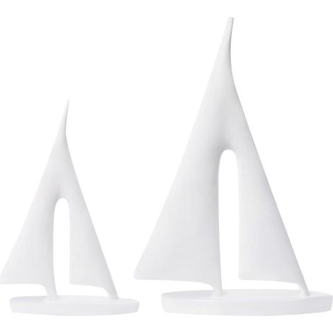 Weiße Bootsdekorationen, Statuen und Kunstskulpturen (2 Stück) (1/5)