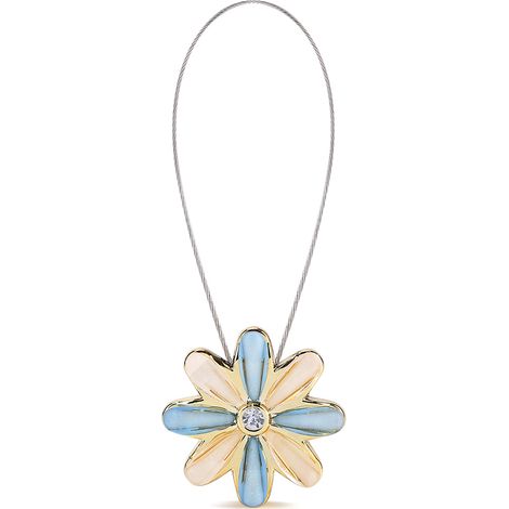 Pince à rideau magnétique en forme de fleur de cristal, boucle porte-ceinture, accessoires de décoration intérieure 1 (1/5)
