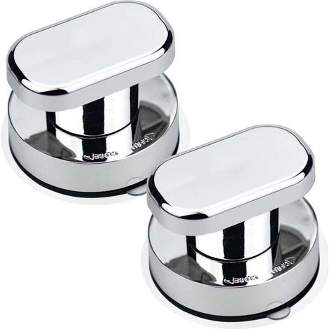 2er-Set Saugnapf-Türgriffe für Terrassentüren, Glas, Schränke und Schubladen – Starker Halt und elegantes Design – Ideal für Badezimmer – KZQ
