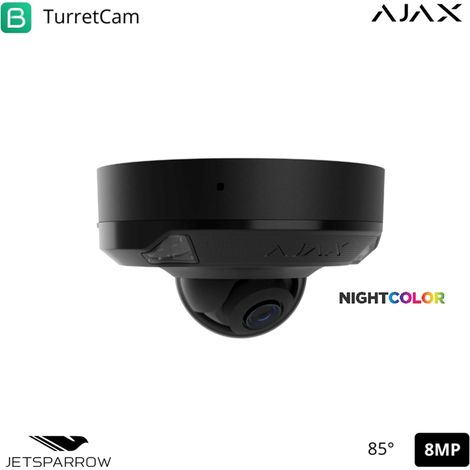 126274 - TVCC - DomeCam Mini HL (8 Mp/4 mm) - Telecamera HL cablata (8 Mp/4 mm) - colore black - Ajax videosorveglianza