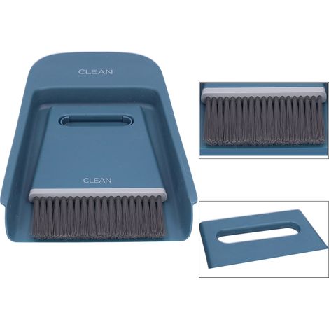 Mini balai pelle à poussière Ensemble de nettoyage de bureau Brosse de nettoyage à main Outil de nettoyage de bureau pour usage domestique (1/5)