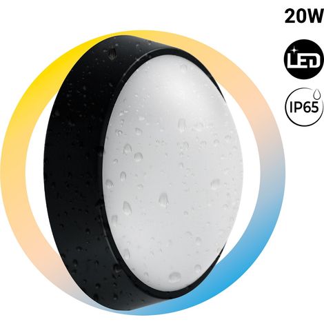 Plafón LED Exterior Redondo - 20W - CCT - 1800lm - IP65