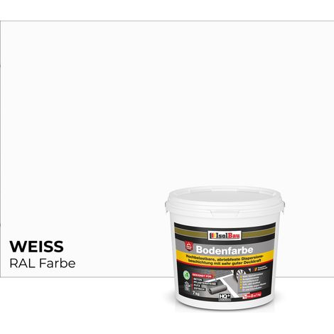 Pintura vial IsolBau para hormigón, color blanco, 7 kg. (1/5)