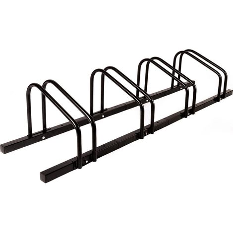 Fahrradständer Linus Zur Boden- oder Wandmontage Schwarz Für 4 Fahrräder